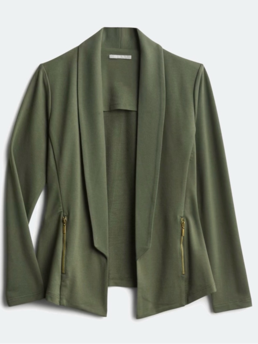 Tart Olive Open-Front Women's Blazer Jacket